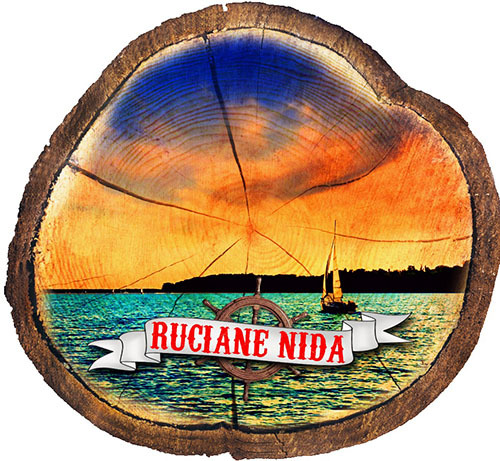 Magnes drewniany pieniek Ruciane-Nida