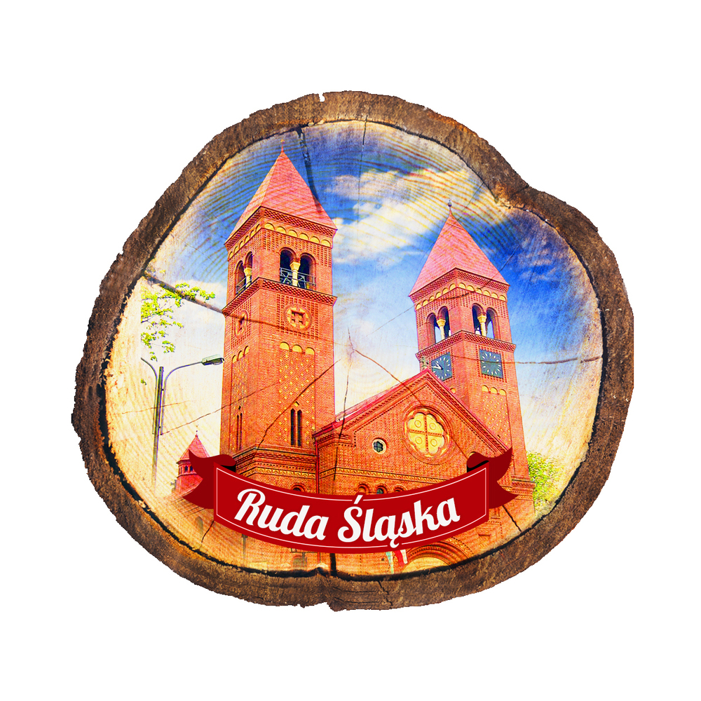 Magnes drewniany pieniek Ruda Śląska