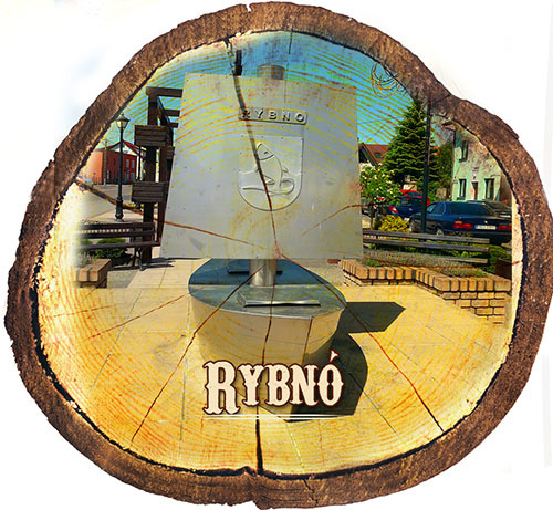 Magnes drewniany pieniek Rybno