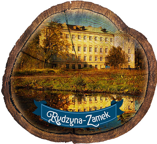 Magnes drewniany pieniek Rydzyna