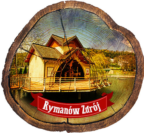 Magnes drewniany pieniek Rymanów-Zdrój