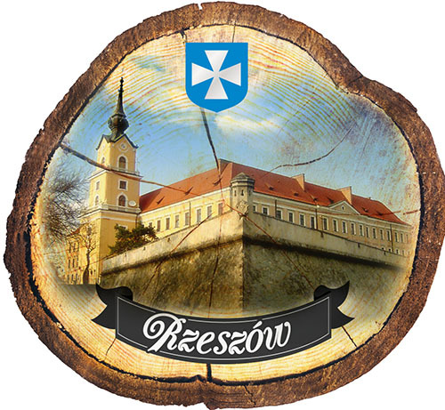 Magnes drewniany pieniek Rzeszów