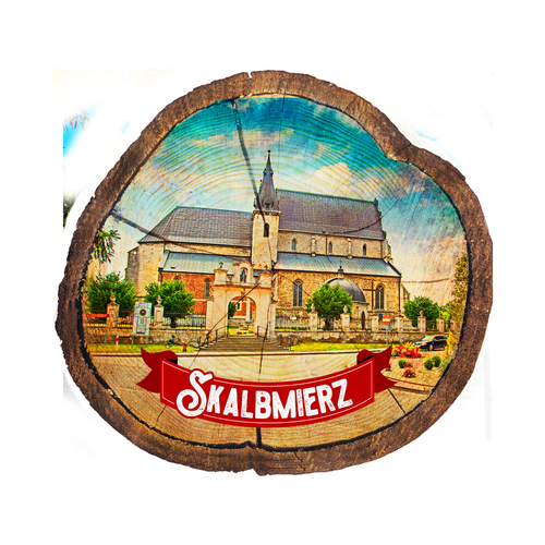 Magnes drewniany pieniek Skalbmierz