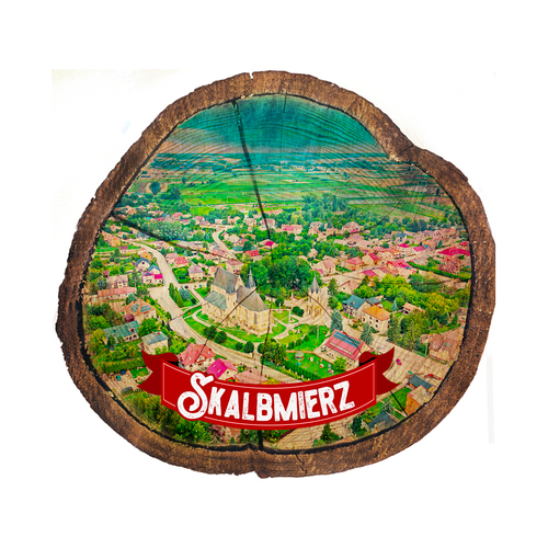 Magnes drewniany pieniek Skalbmierz
