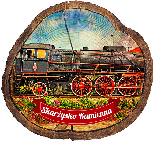 Magnes drewniany pieniek Skarżysko-Kamienna