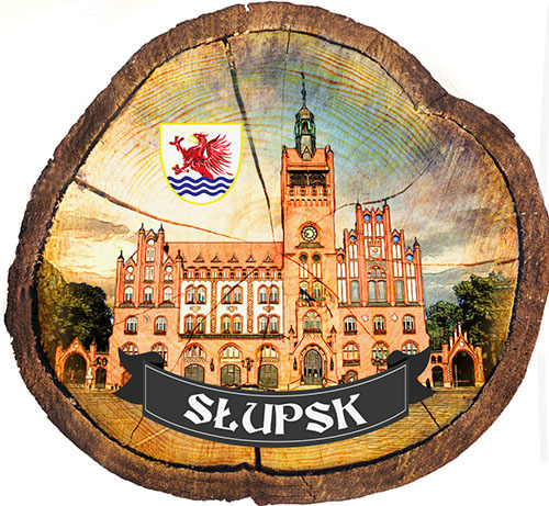 Magnes drewniany pieniek Słupsk