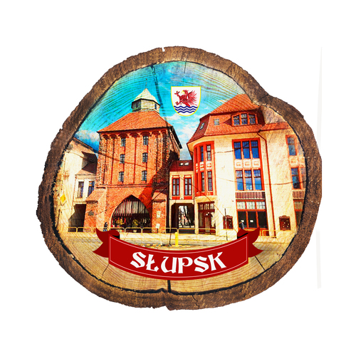 Magnes drewniany pieniek Słupsk