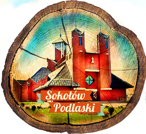Magnes drewniany pieniek Sokołów Podlaski