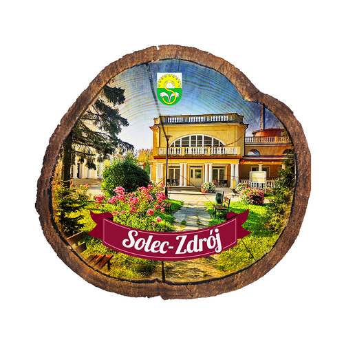 Magnes drewniany pieniek Solec-Zdrój