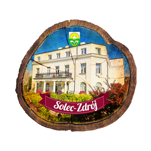 Magnes drewniany pieniek Solec-Zdrój