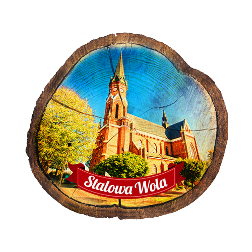 Magnes drewniany pieniek Stalowa Wola