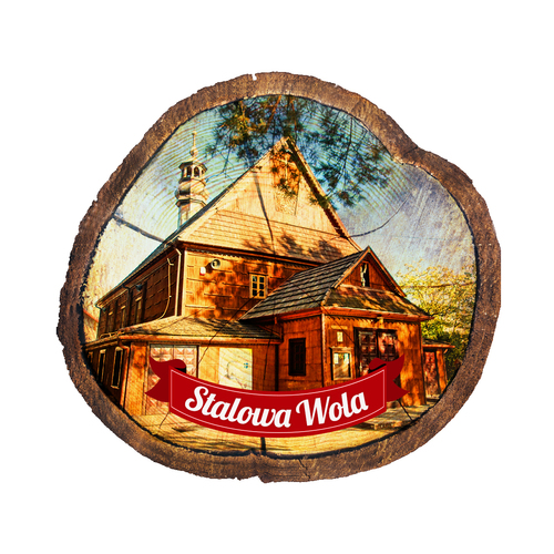 Magnes drewniany pieniek Stalowa Wola
