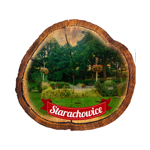 Magnes drewniany pieniek Starachowice