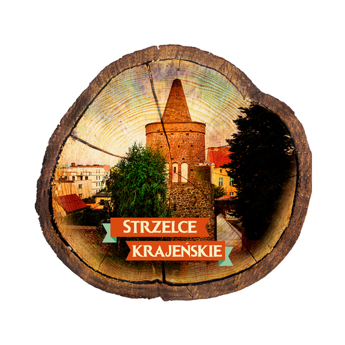 Magnes drewniany pieniek Strzelce Krajeńskie