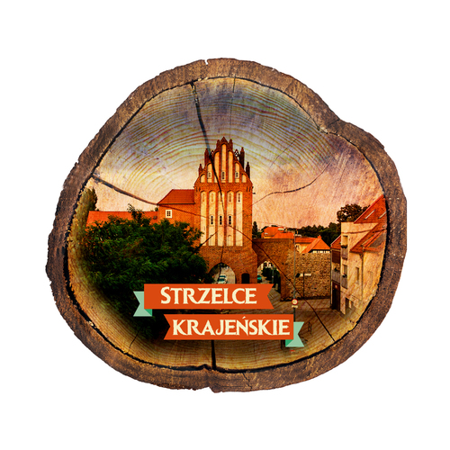 Magnes drewniany pieniek Strzelce Krajeńskie