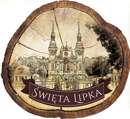 Magnes drewniany pieniek Święta Lipka