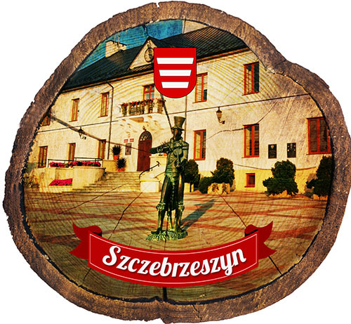 Magnes drewniany pieniek Szczebrzeszyn