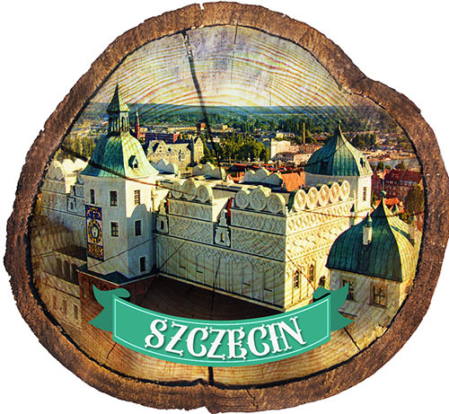 Magnes drewniany pieniek Szczecin