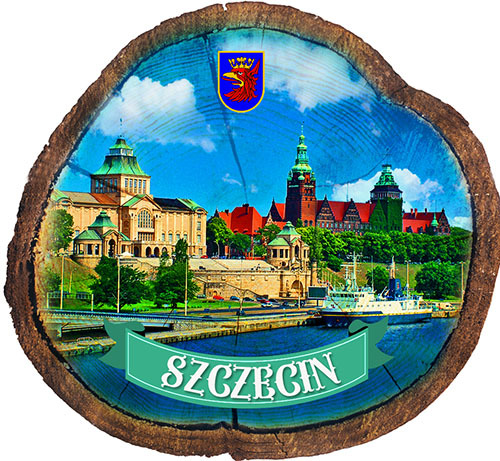 Magnes drewniany pieniek Szczecin