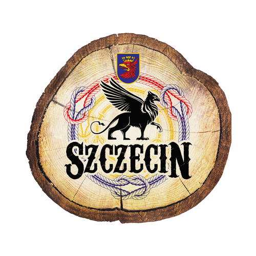 Magnes drewniany pieniek Szczecin
