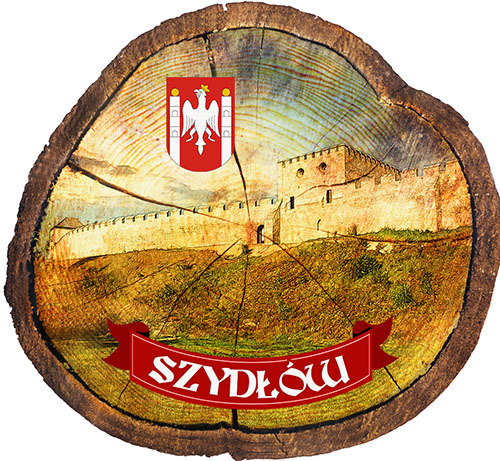 Magnes drewniany pieniek Szydłów