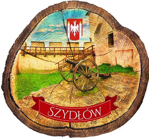 Magnes drewniany pieniek Szydłów