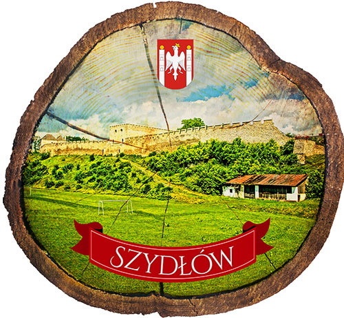 Magnes drewniany pieniek Szydłów