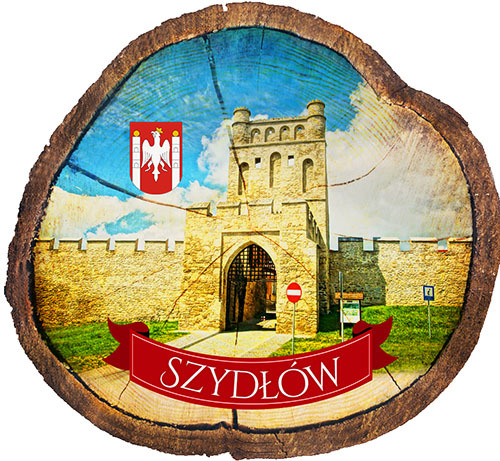 Magnes drewniany pieniek Szydłów