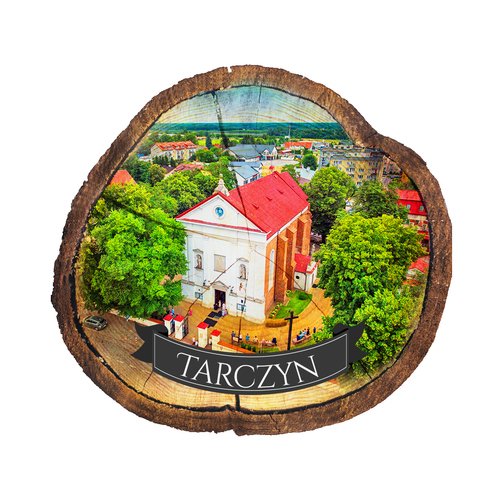 Magnes drewniany pieniek Tarczyn