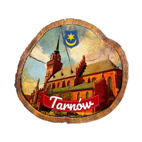 Magnes drewniany pieniek Tarnów