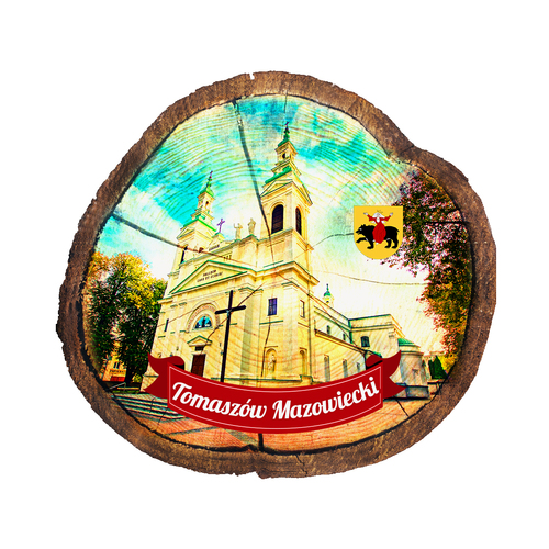 Magnes drewniany pieniek Tomaszów Mazowiecki
