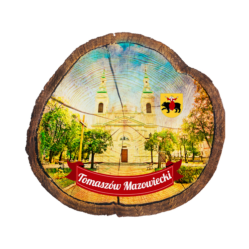 Magnes drewniany pieniek Tomaszów Mazowiecki