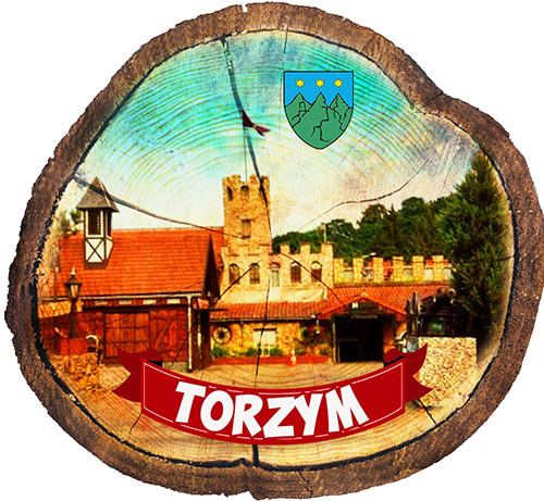 Magnes drewniany pieniek Torzym