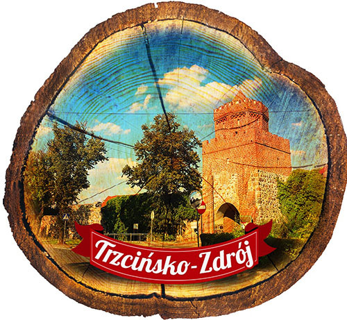 Magnes drewniany pieniek Trzcińsko-Zdrój