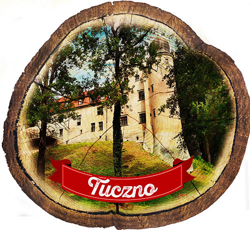 Magnes drewniany pieniek Tuczno