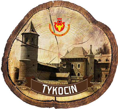 Magnes drewniany pieniek Tykocin