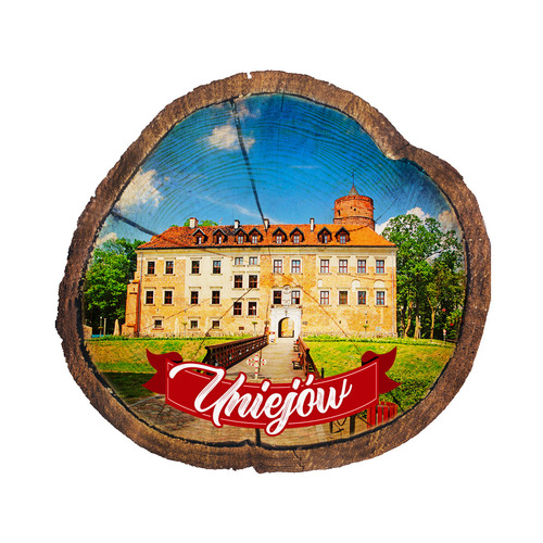 Magnes drewniany pieniek Uniejów