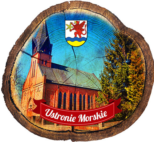 Magnes drewniany pieniek Ustronie Morskie