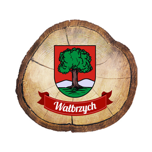 Magnes drewniany pieniek Wałbrzych
