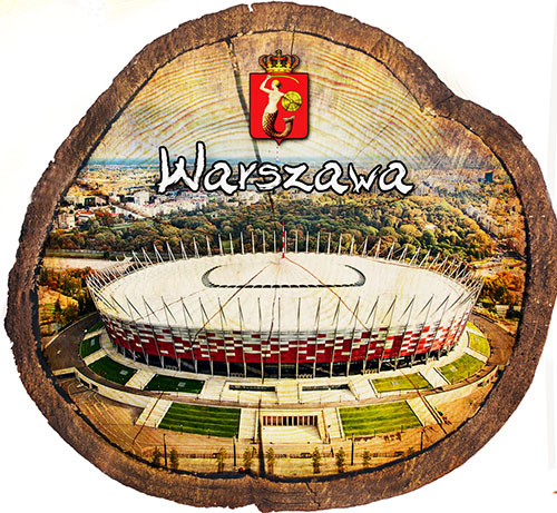Magnes drewniany pieniek Warszawa