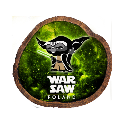 Magnes drewniany pieniek Warszawa