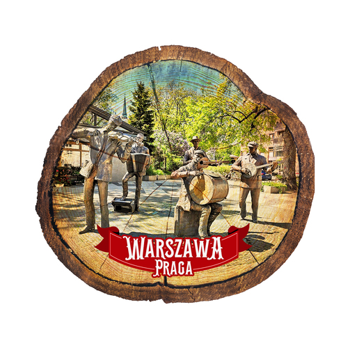 Magnes drewniany pieniek Warszawa
