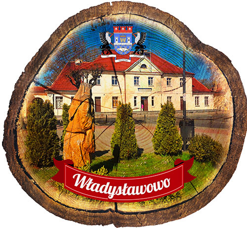 Magnes drewniany pieniek Władysławowo