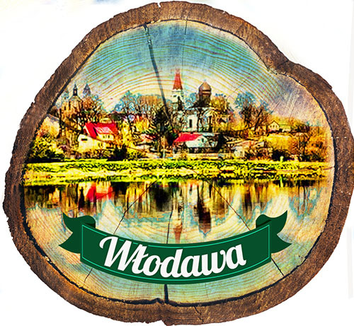 Magnes drewniany pieniek Włodawa
