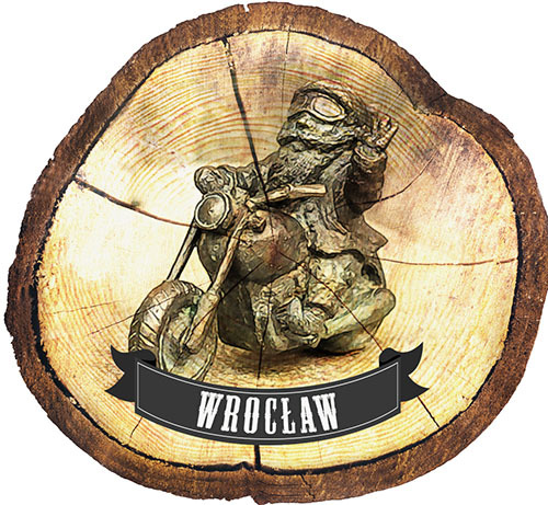 Magnes drewniany pieniek Wrocław