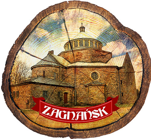 Magnes drewniany pieniek Zagnańsk