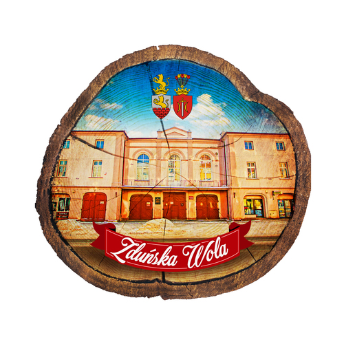Magnes drewniany pieniek Zduńska Wola