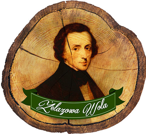 Magnes drewniany pieniek Żelazowa Wola
