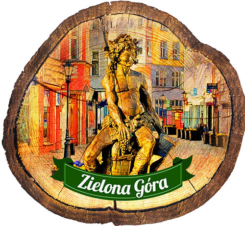 Magnes drewniany pieniek Zielona Góra