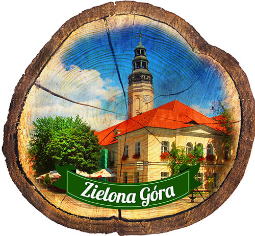 Magnes drewniany pieniek Zielona Góra
